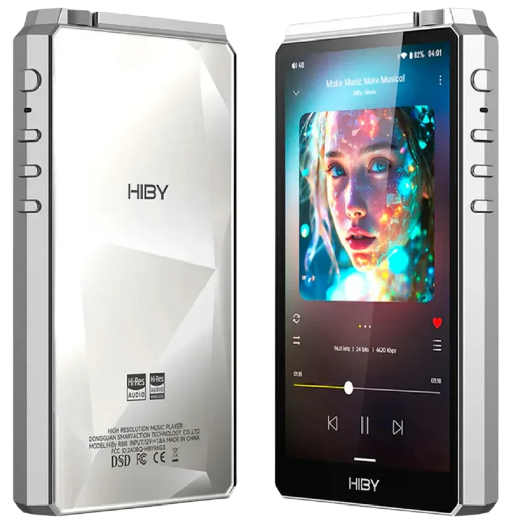 Hiby R6 III (Gen 3) 2025 Plata Reproductor de Audio Digital Hi-Res con Dac Cs43198 Android 12