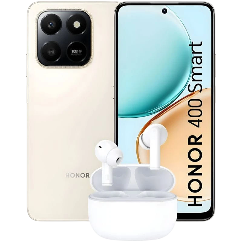 Honor 400 Smart 4G 8GB/256GB Dorado + REGALO Honor Earbuds Choice X7 Lite