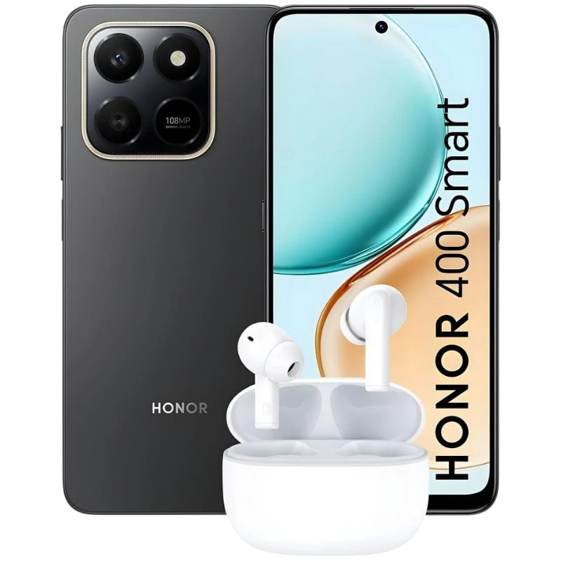 Honor 400 Smart 4G 8GB/256GB Negro + REGALO Honor Earbuds Choice X7 Lite