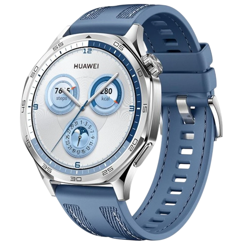 Huawei Watch GT5 46mm GPS Correa de Tejido Azul Reloj Inteligente