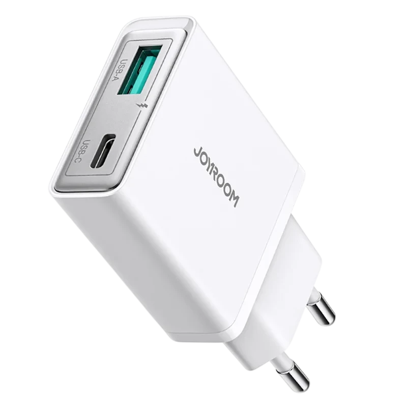 Cargador Joyroom Super Slim 20W con puertos USB-C +y USB-A