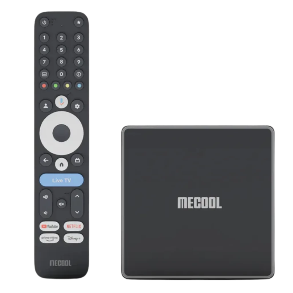 MECOOL MEon1 GTV 4K WiFi 6 Netflix Prime Video y Disney+ GoogleTV Android TV
