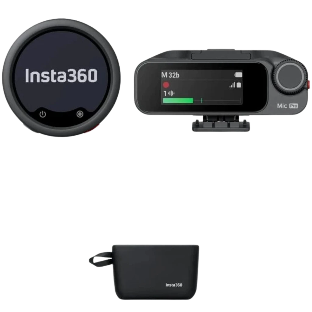 Insta360 Mic Pro Micrófono Inalámbrico 32-bit Float (1transmisor + 1receptor)