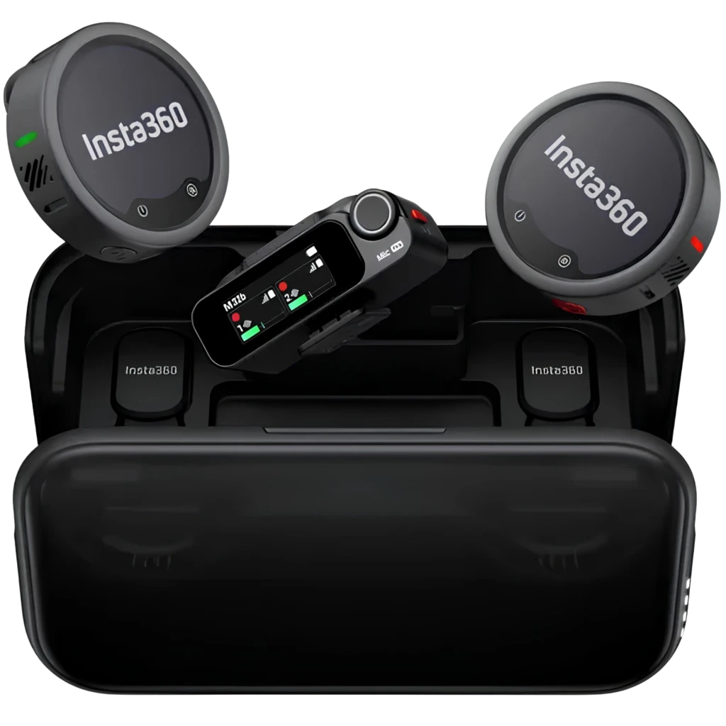 Insta360 Mic Pro (2 TX + 1 RX) Micrófono Inalámbrico Omnidireccional