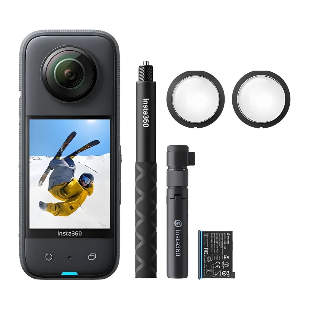 Cámara 360 Insta360 X3 Creator Kit 5.7K 360° IPX8 10m FlowState 6 ejes 72MP