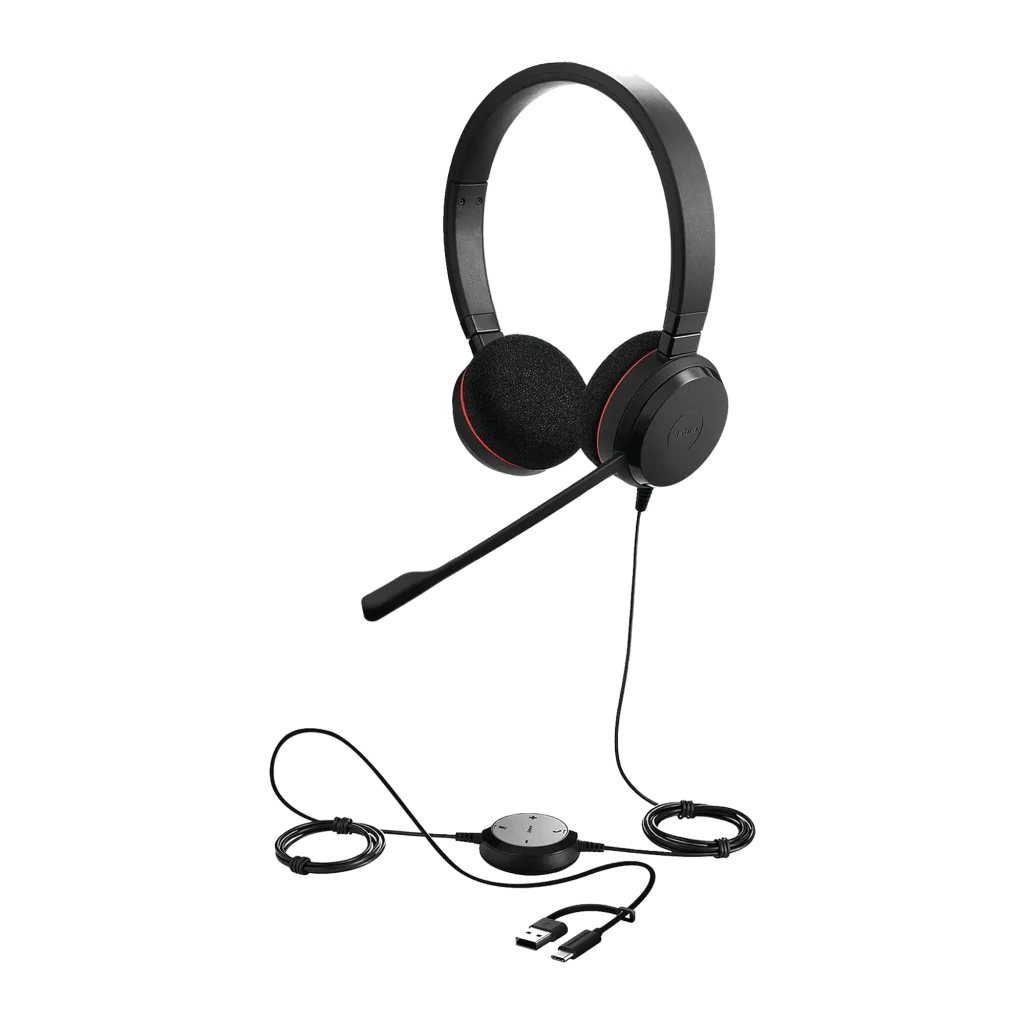 Auriculares Jabra Evolve 20 UC Stereo USB-C/A Diadema 28mm