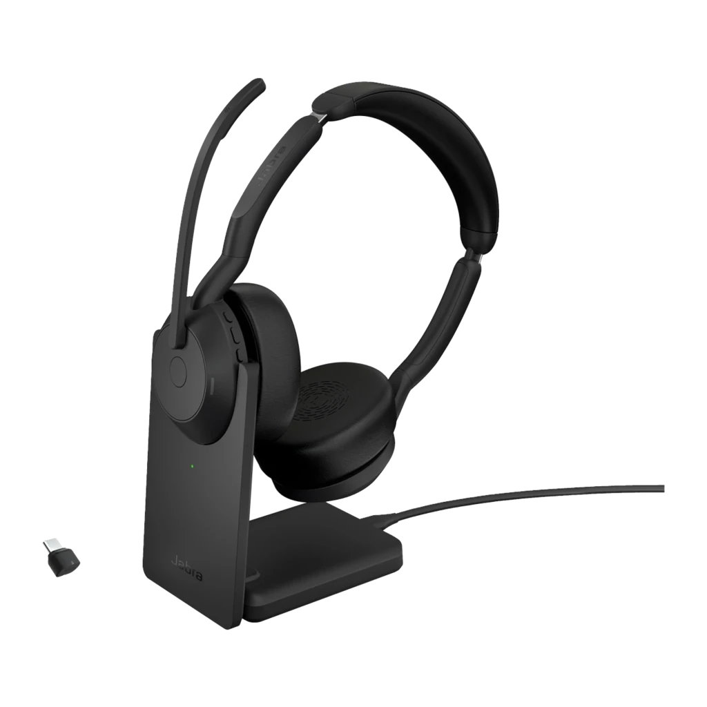 Auriculares Jabra Evolve2 55 UC Stereo Cancelación de Ruido Multipunto Diadema Link 380 USB-C
