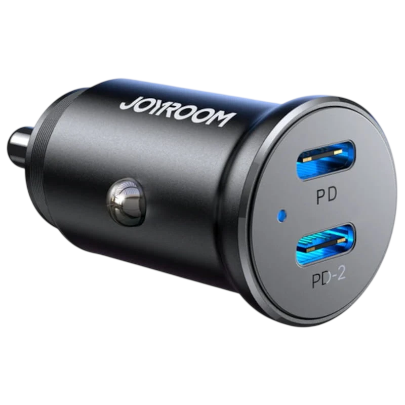 Joyroom JR-CCN06 Dual USB-C Mini Metal Cargador de coche
