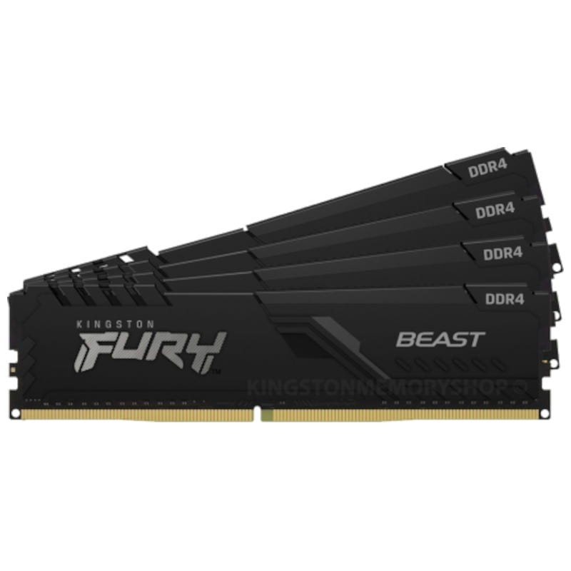 Kingston Technology FURY Beast 32 GB (4x8) DDR4 3200 MHz Memoria RAM