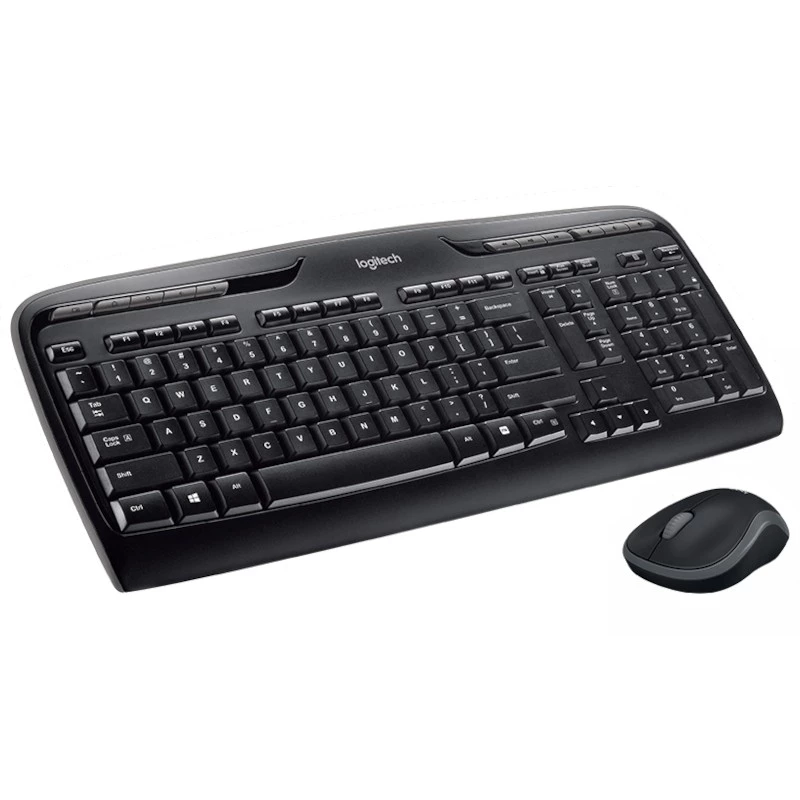 Kit de teclado y Ratón inalámbrico Logitech Wireless Combo MK330 USB Negro QWERTY en Nórdico