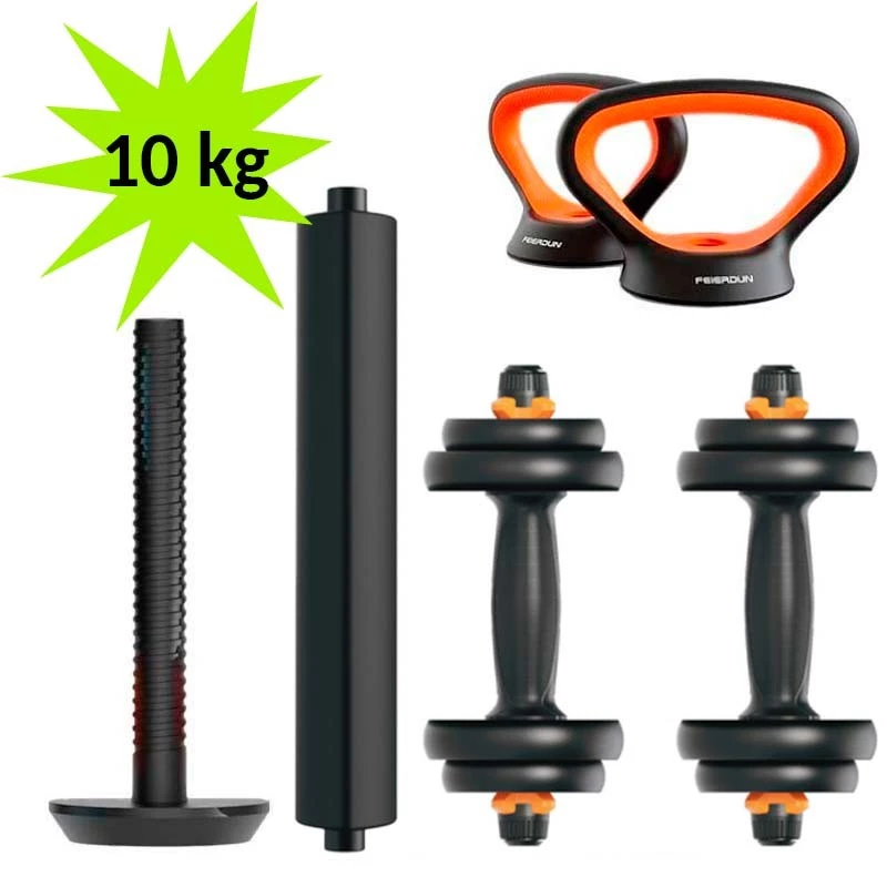 Kit de Musculación Xiaomi FED V2 Mancuernas + Barra + Pesa Rusa 10kg