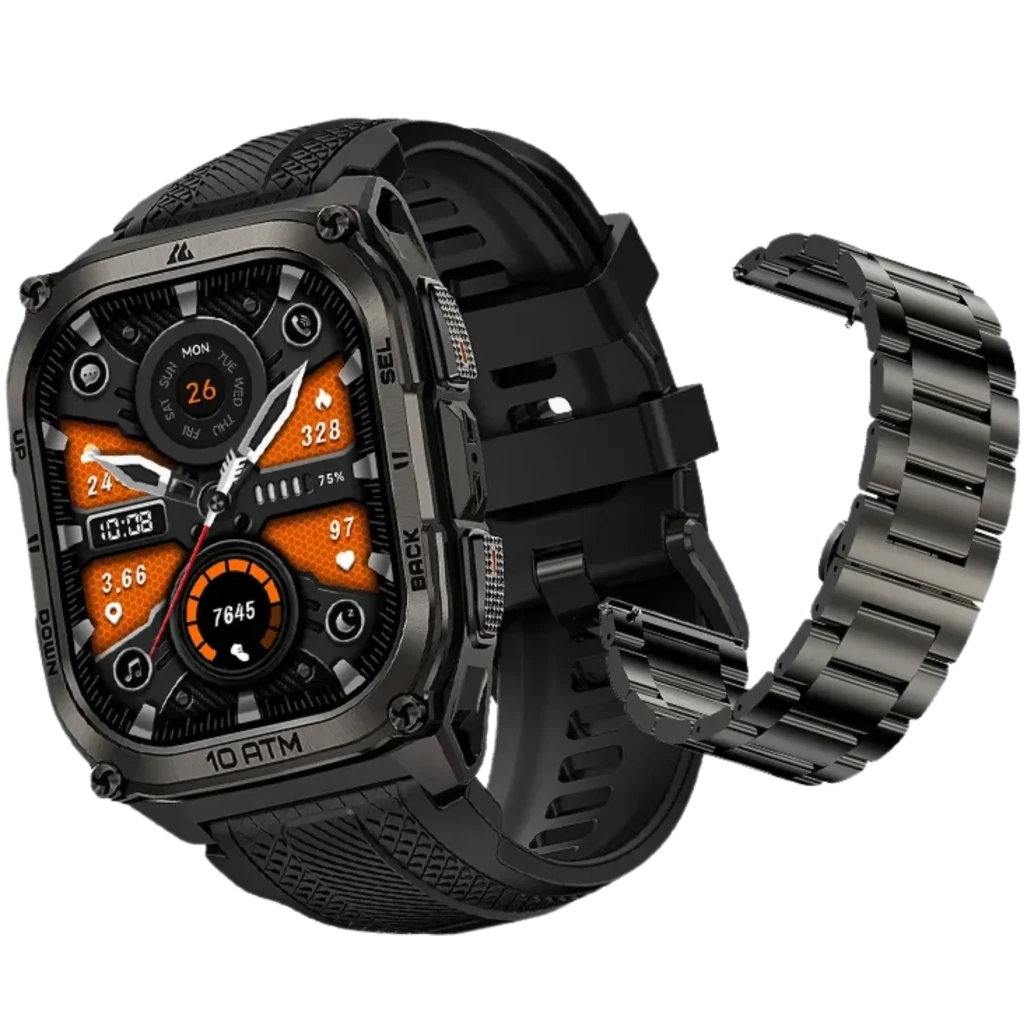 Kospet Tank M4 Special Edition Smartwatch 1,96' AMOLED 15 días GPS 10 ATM Negro