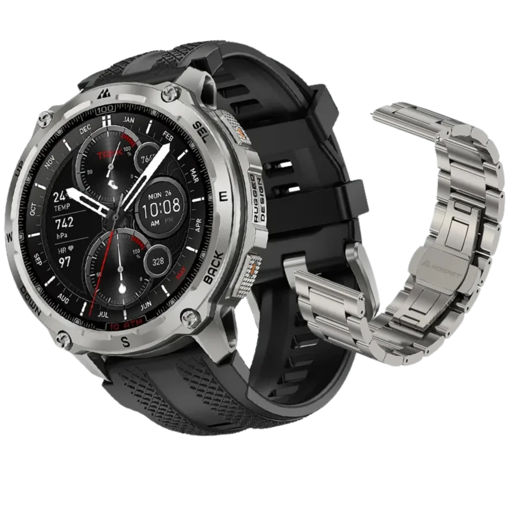 Kospet Tank T4 Special Edition Smartwatch 1,43' AMOLED 15 días GPS 10 ATM Silver