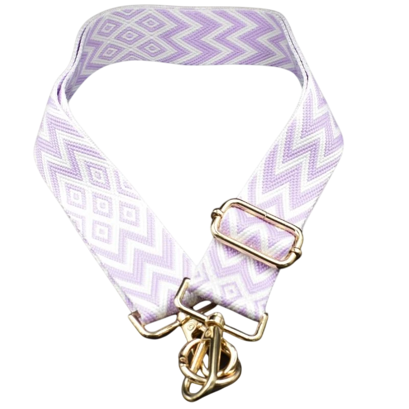 Lanyard Para Móvil Lavanda y Blanco Universal con Tarjeta para todas las fundas