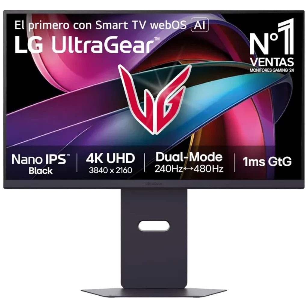 LG UltraGear 27G850A-B 27' Nano IPS 4K UHD 240Hz 1 ms Monitor de PC