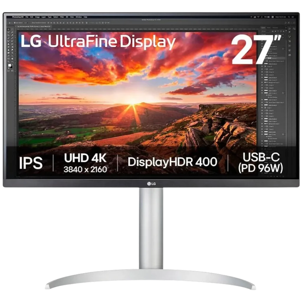 LG 27UP850K-W 27' UHD 4K IPS 60Hz 5ms HDR FreeSync Monitor PC
