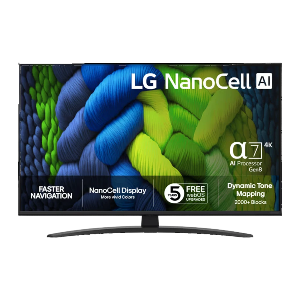 Televisor LG 43NANO82A6B.AEU NanoCell 43 pulgadas LED LCD 4K UHD webOS 23