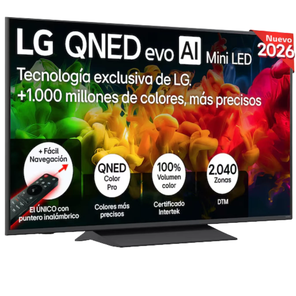 LG 55QNED81B6A Smart TV QNED evo MiniLED 55' 4K UHD α7 AI Gen9 Negro