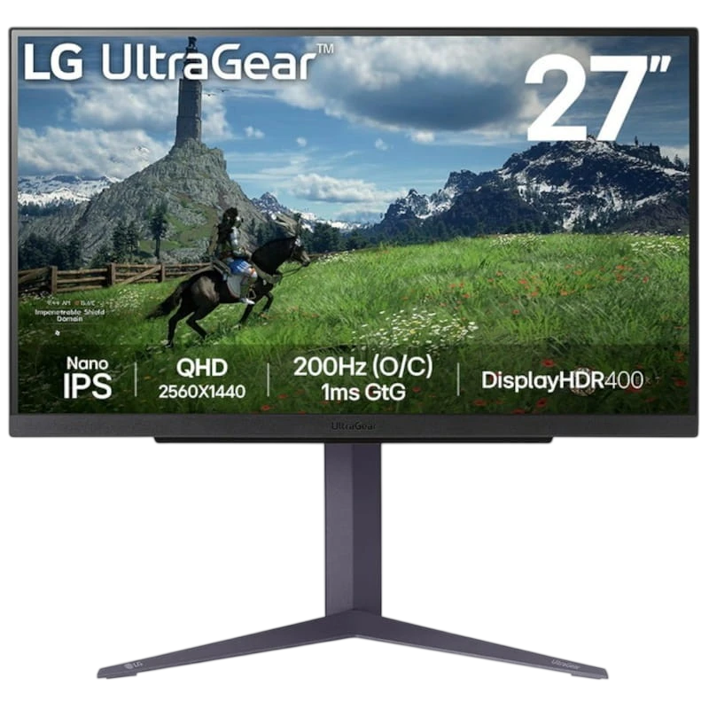 LG 27GS85Q-B 27' 2K QHD IPS 200 Hz G-Sync Negro