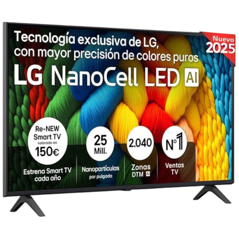 LG NanoCell AI 43NANO80A6B 43' 4K Ultra HD Smart TV Wifi