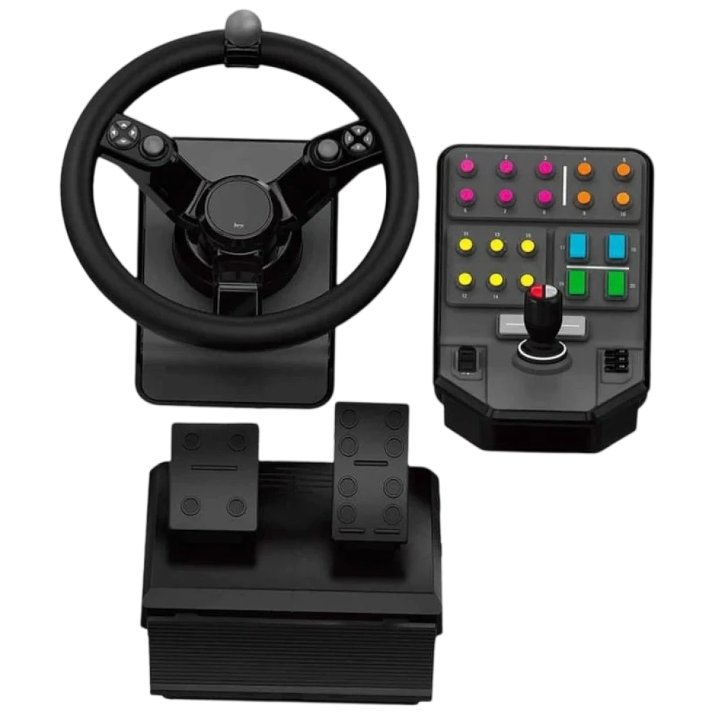 Logitech G Heavy Equipment Bundle PC Negro USB 2.0 Volante + Pedales