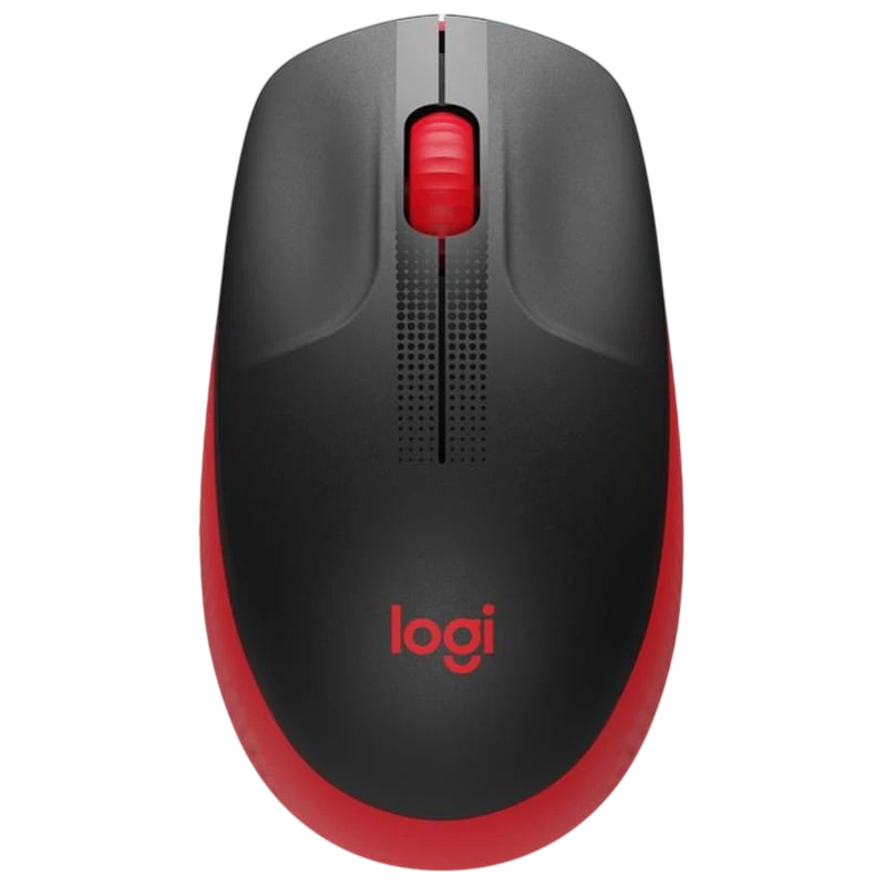 Logitech M190 Negro/Rojo 1000 DPI