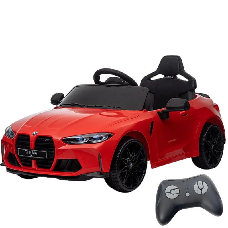 BMW M4 12V Rojo Coche eléctrico para niños