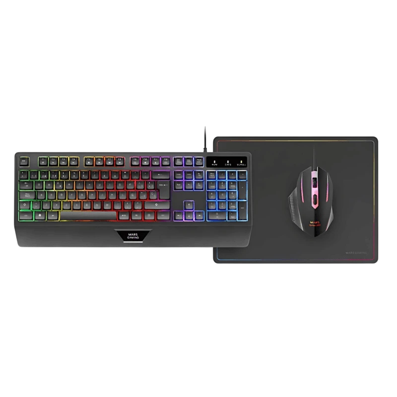 Mars Gaming MCP124 Negro Kit de teclado y ratón