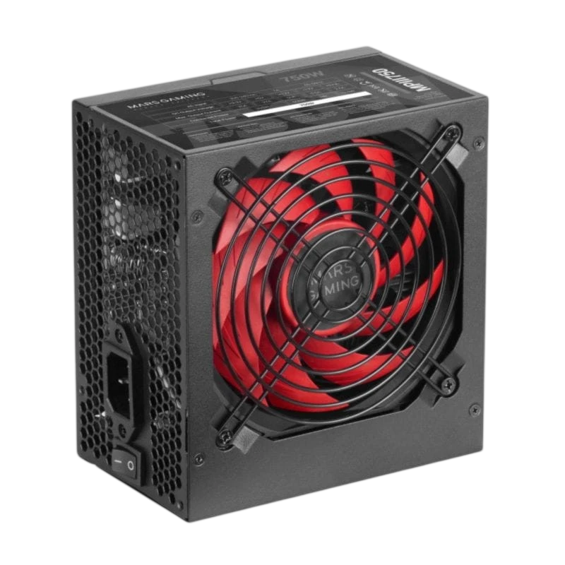 Mars Gaming MPIII750 750W Negro/Rojo