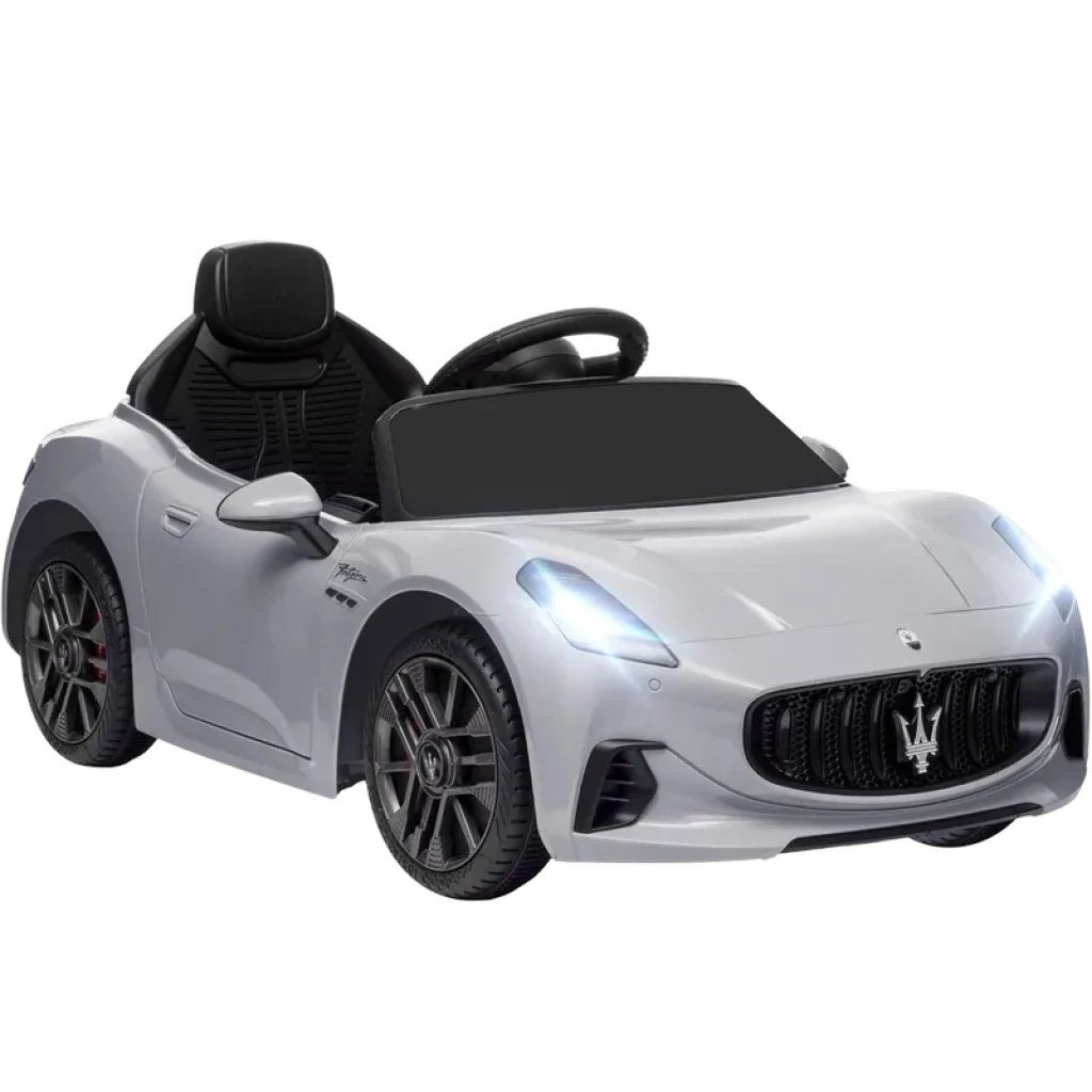 Maserati GranTurismo Folgore Coche Eléctrico Infantil 12V Mando RC Gris