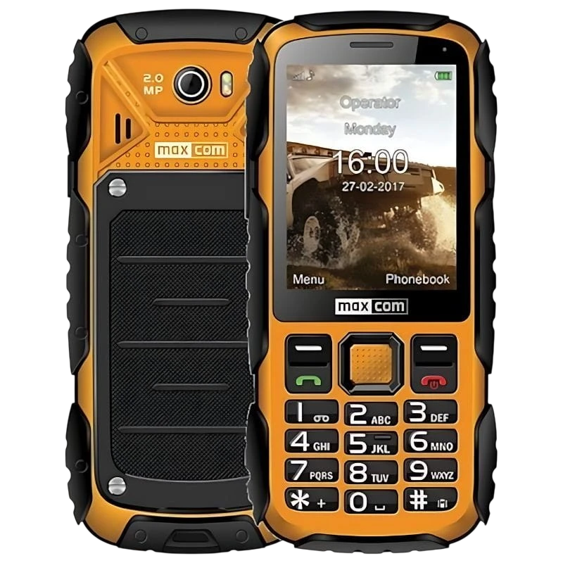 MaxCom MM920 Ruggerizado Amarillo Teléfono básico