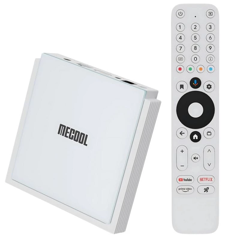 Mecool KM2 Plus Deluxe 4GB/32GB Certificado Netflix Android 11 Blanco Android TV