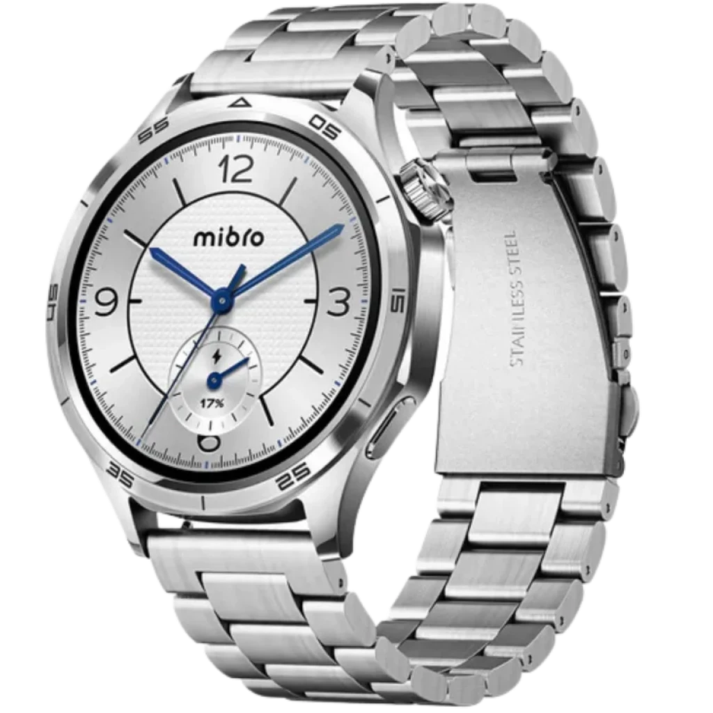 Mibro watch GT Acero inoxidable Plata pantalla AMOLED de 1,43' asistente con IA Reloj inteligente