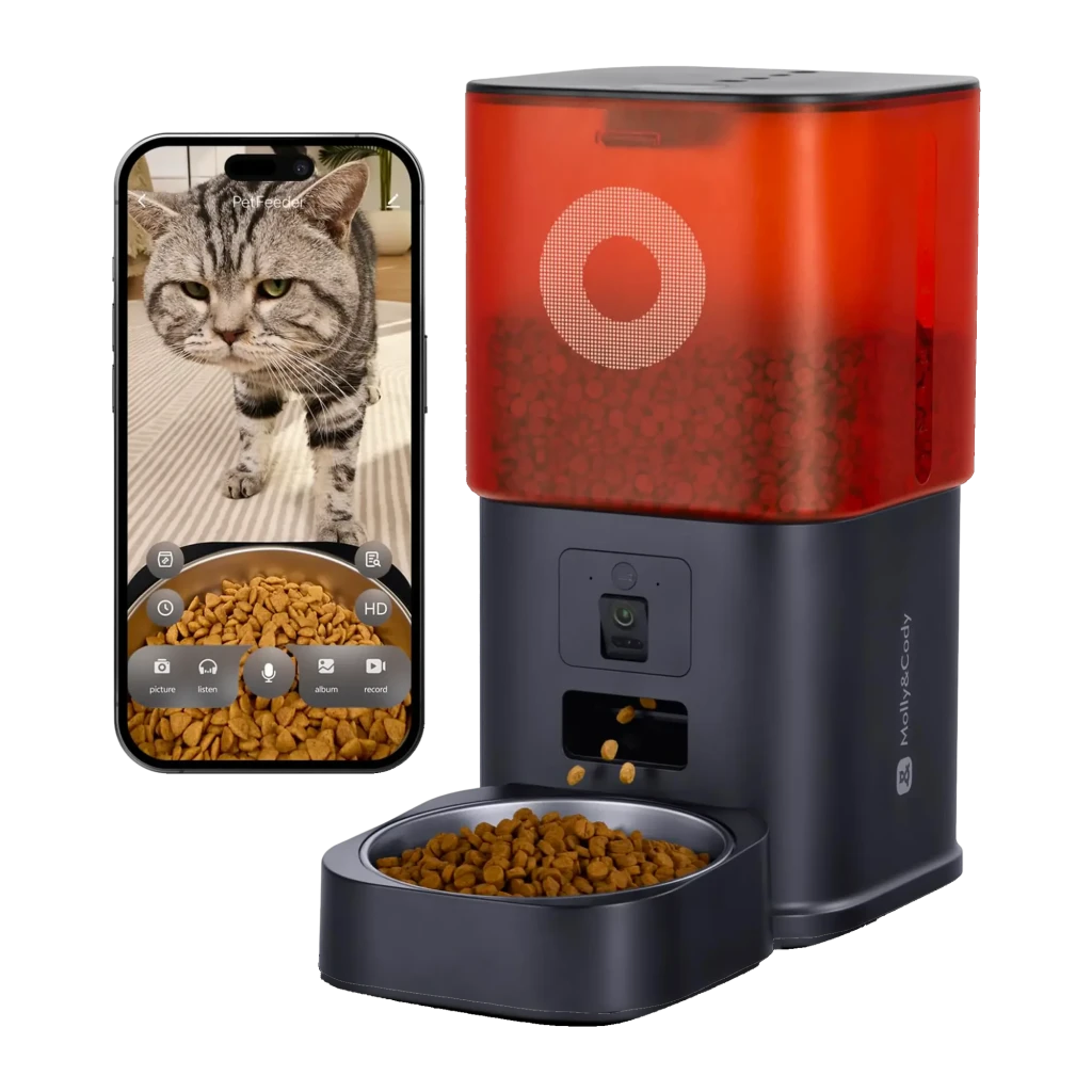 Comedero Automático Molly & Cody Smart Feeder 6L App Camera