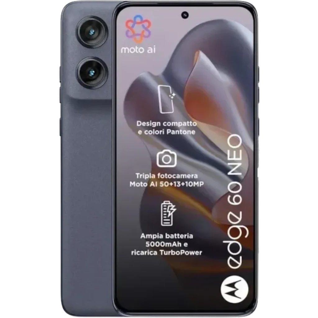 Motorola Edge 60 Neo 5G 256 GB Azul Grisaille pantalla pOLED HDR10+ 12GB de RAM Moto AI 