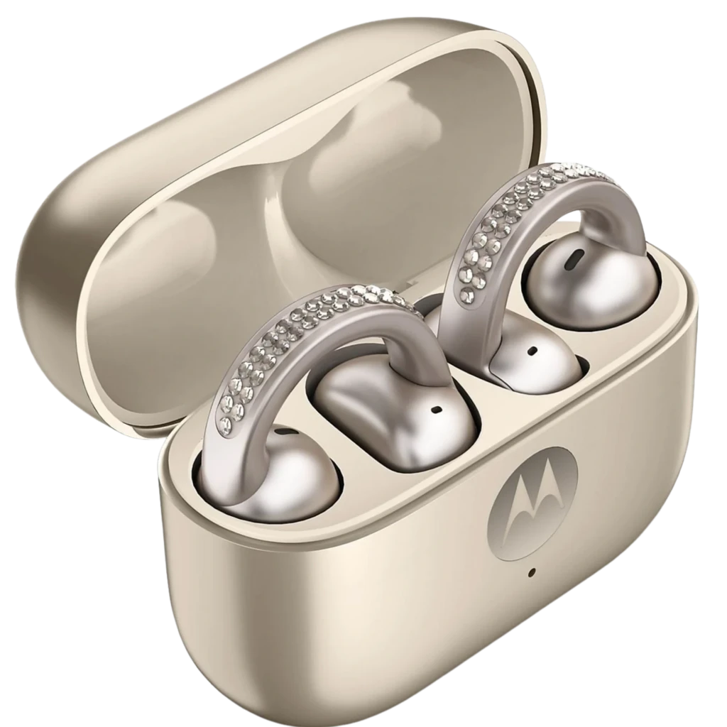 Motorola Moto Buds Loop Swarovski Inalámbricos Bluetooth ANC 37 h Beige