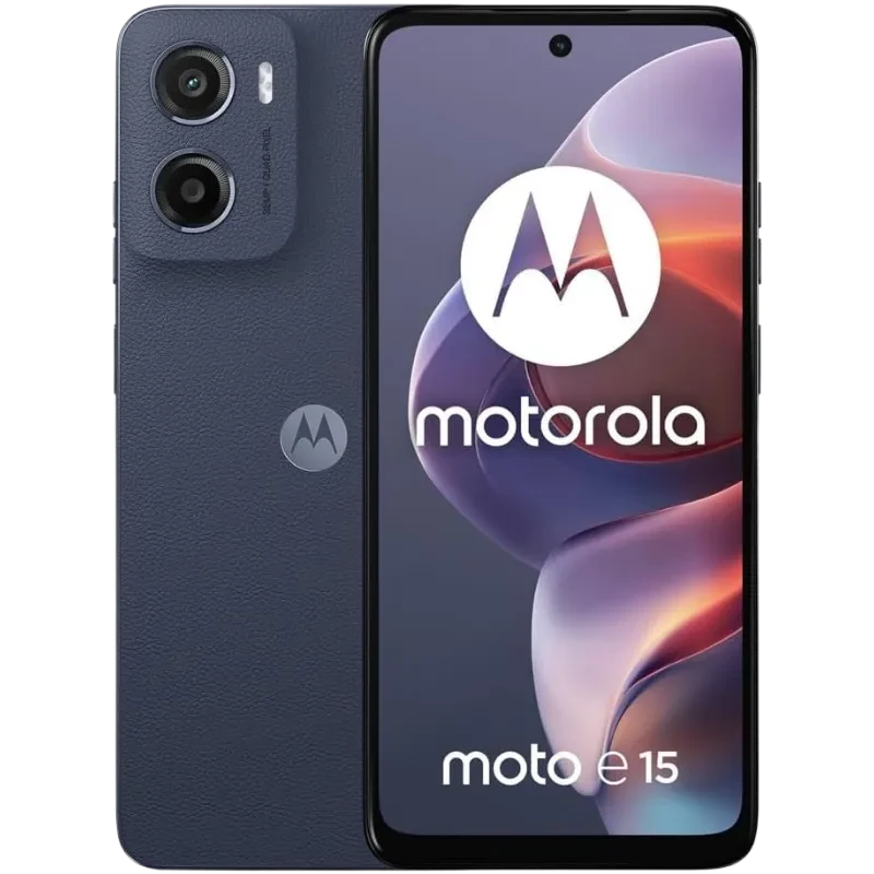 Motorola Moto E15 64GB Azul Denim Pantalla de 6.67' 2GB de RAM Cámara de 32 MPx