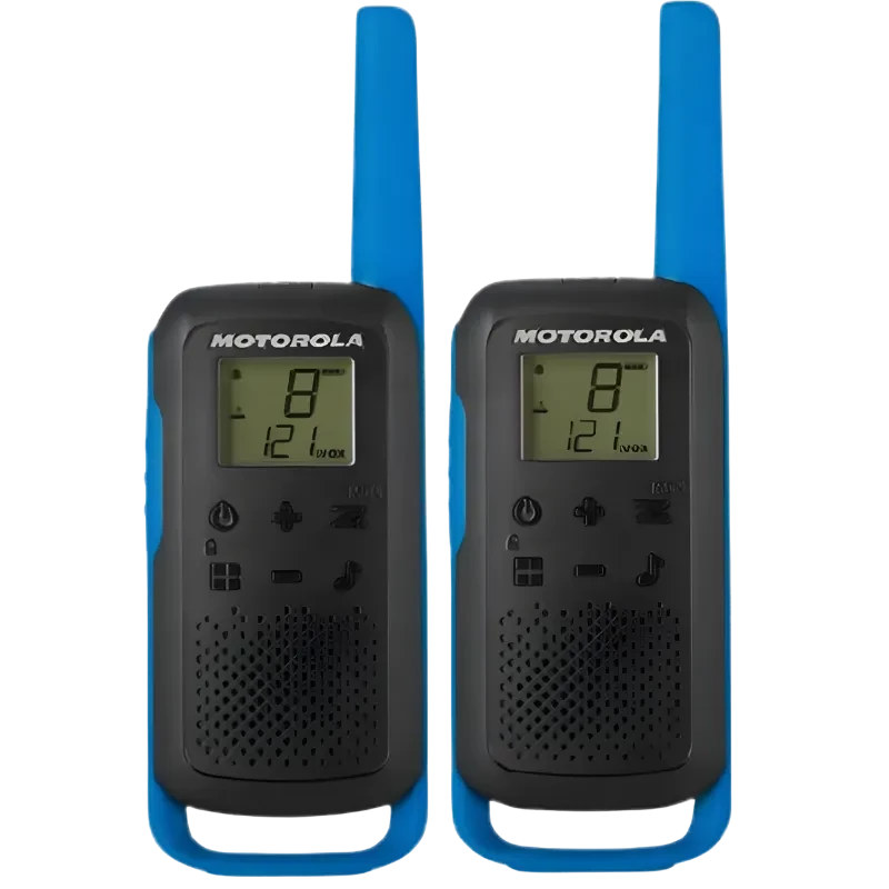 Motorola TALKABOUT T62 two-way radios 16 canales 12500 MHz Negro Azul