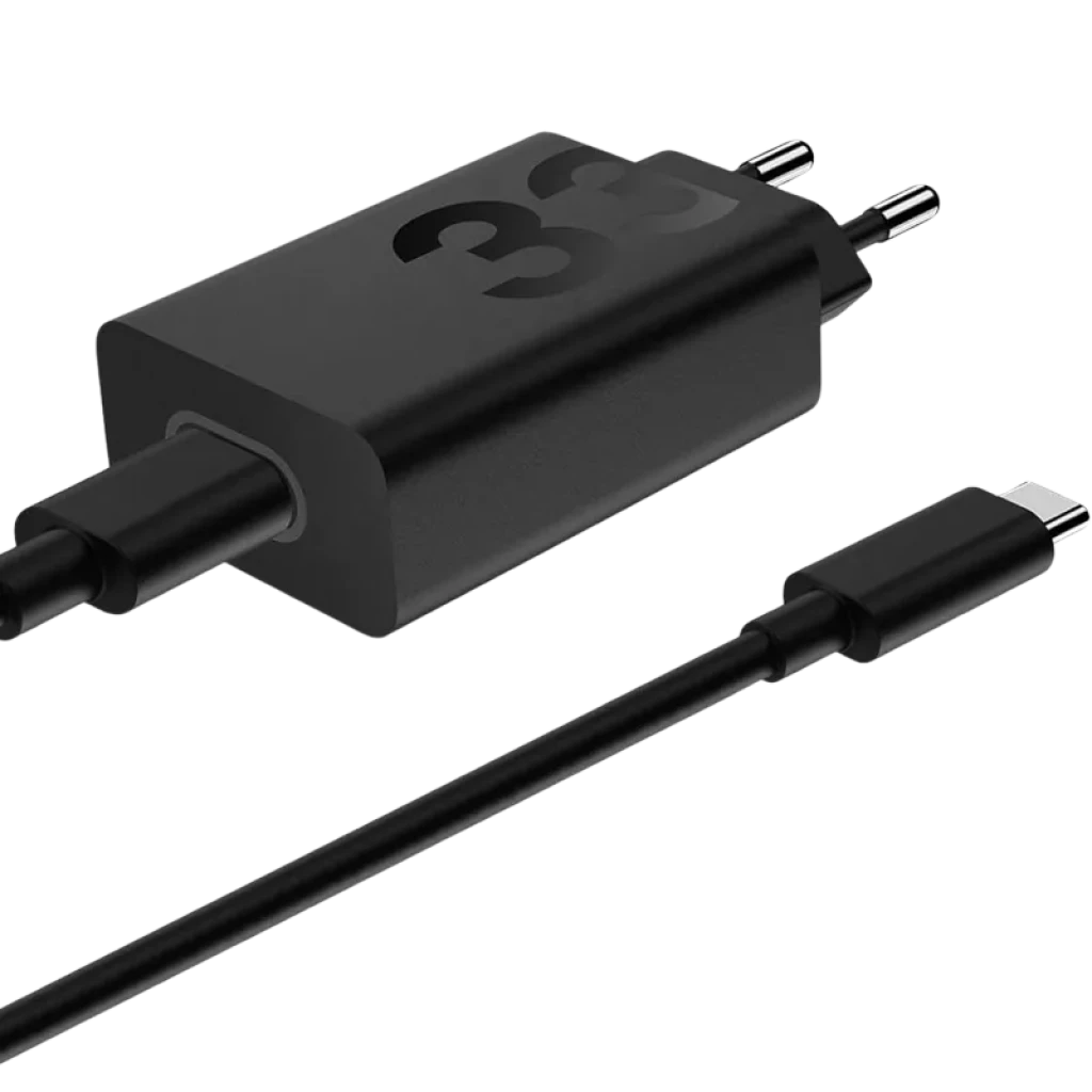 Motorola TurboPower 33W EU Carga rápida Cargador Universal con cable 1m Negro