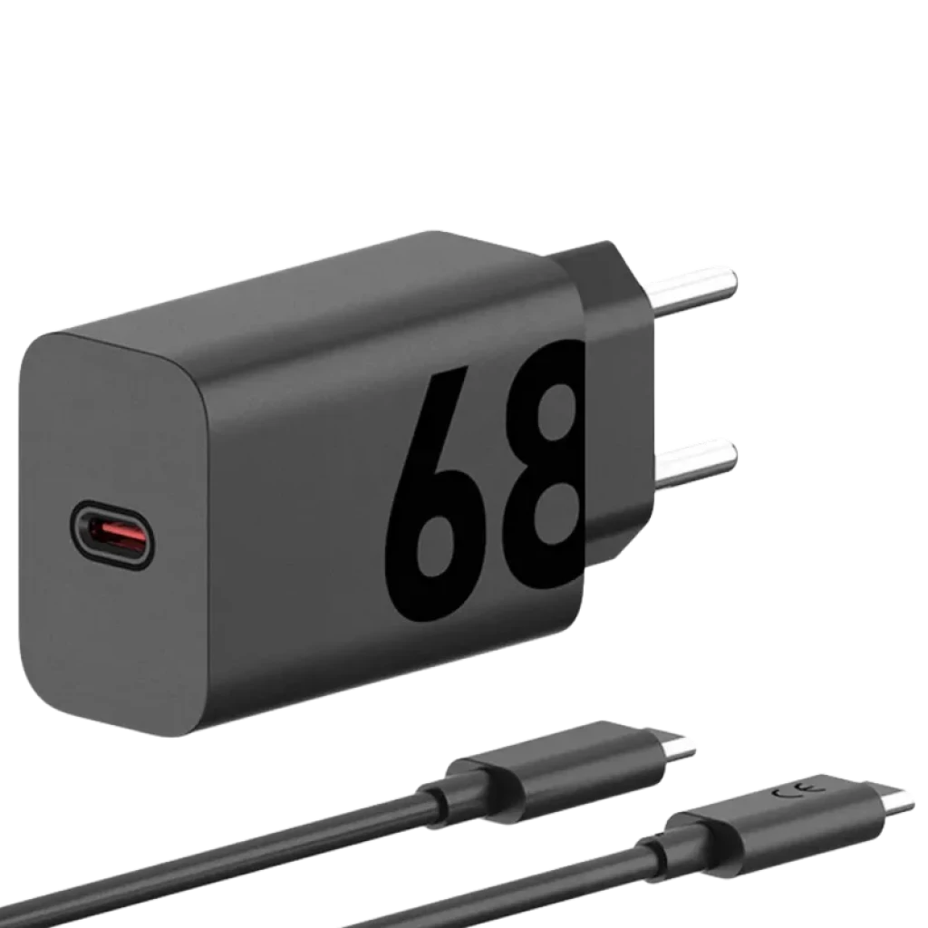 Motorola TurboPower 68W EU Carga rápida Cargador Universal con cable 1m Negro