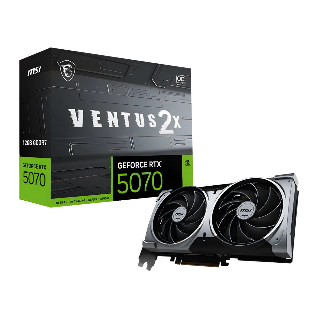 Tarjeta gráfica MSI GeForce RTX 5070 Ventus 2X OC 12GB GDDR7