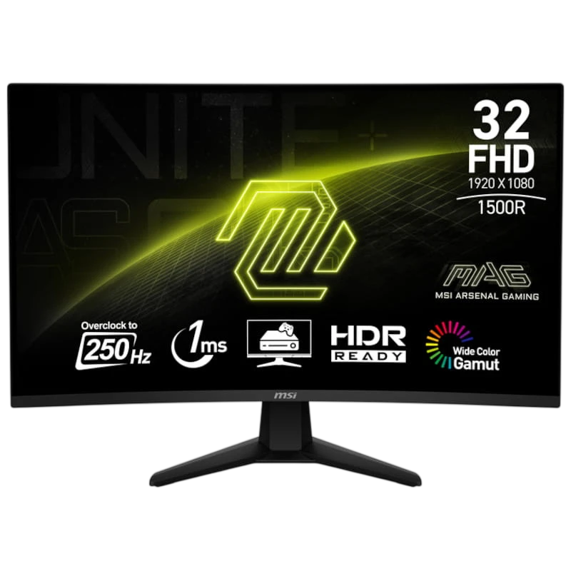 MSI MAG 32C6X 32' FullHD VA Curva 180 Hz Negro