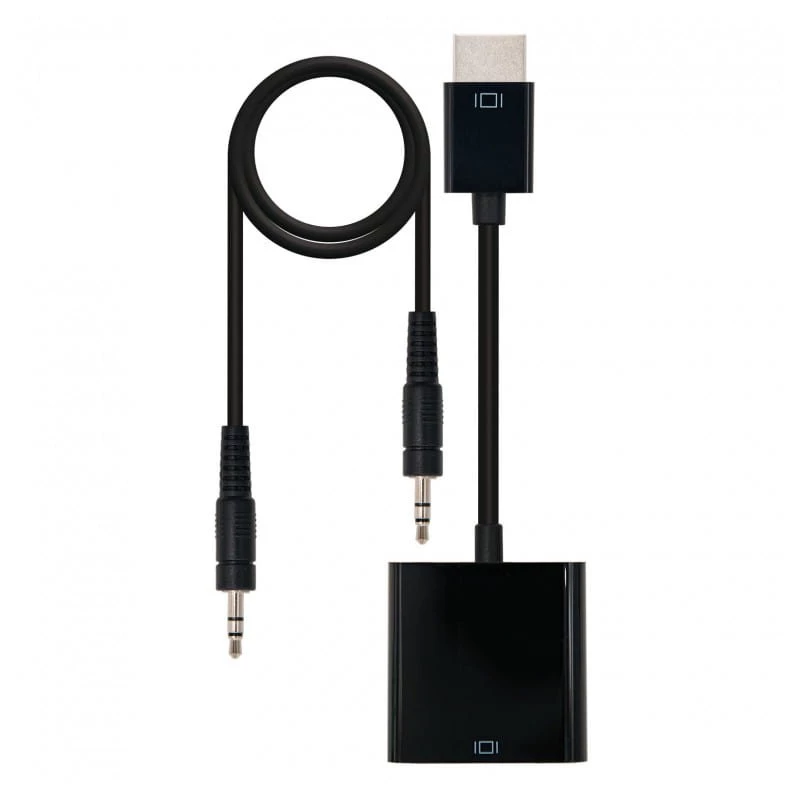 Nanocable 10.16.2001-BK /HDMI Macho SVGA+ Audio Hembra Negro Conversor