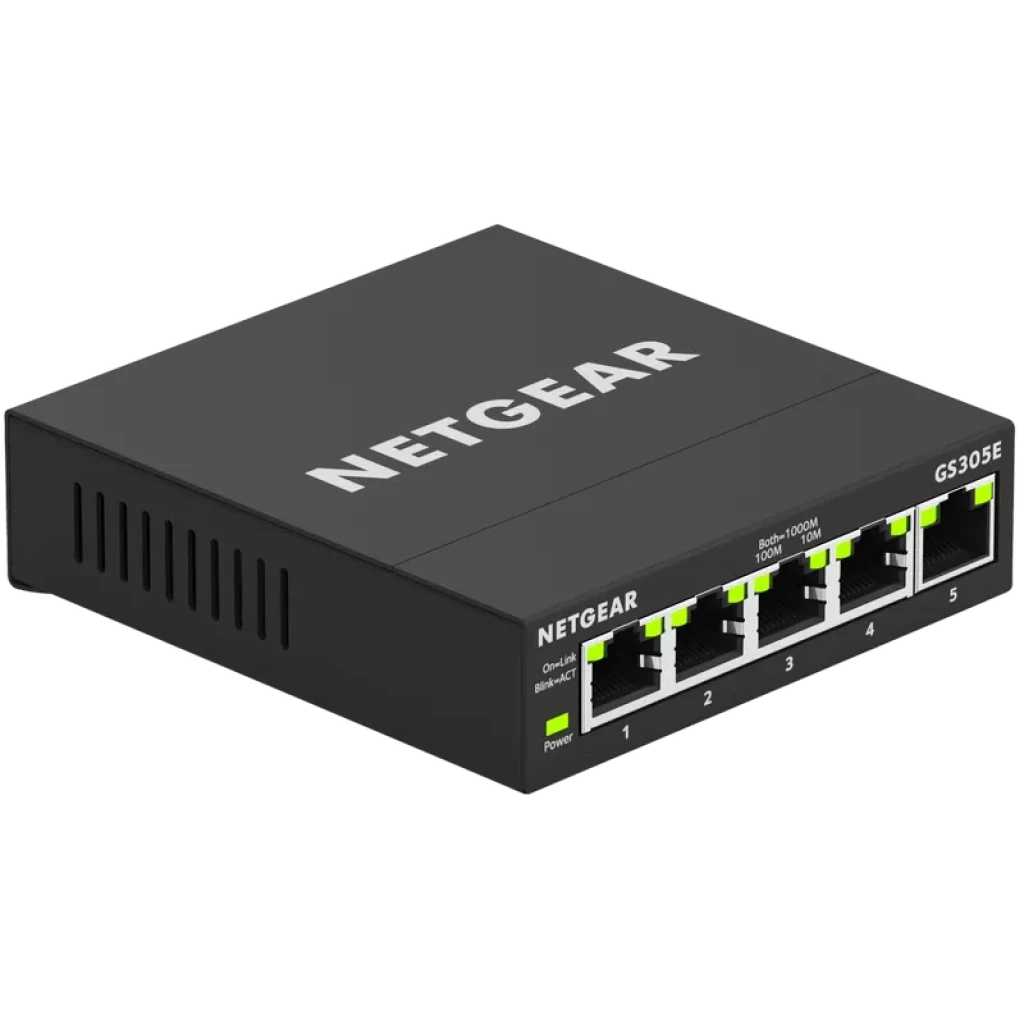 NETGEAR GS305E Switch Gestionado Gigabit Ethernet 5 puertos