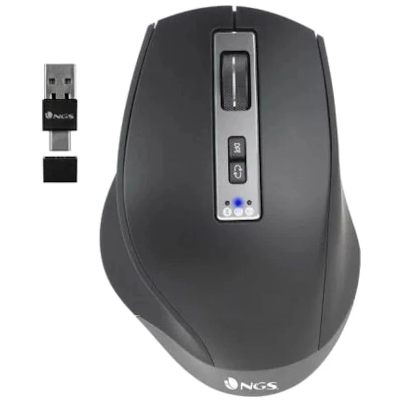 NGS BLUR-RB Ratón inalámbrico Bluetooth + USB Type-A 3200 DPI