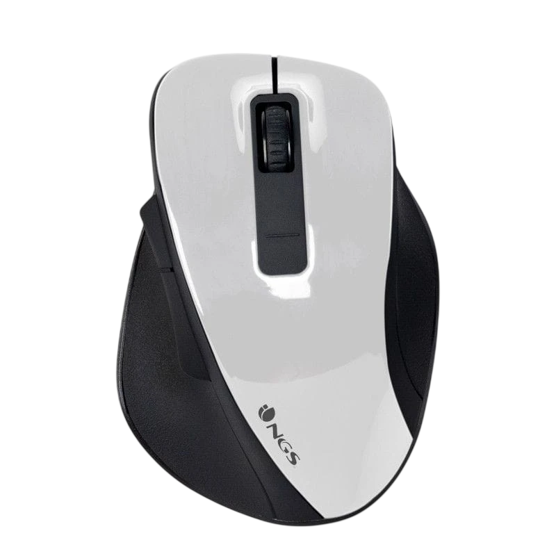 NGS Bow White 1600 DPI Blanco y negro