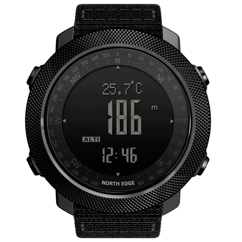 North Edge Apache con Correa de Nailon Negro Reloj Digital