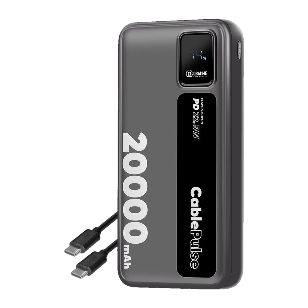 OBAL:ME CablePulse Powerbank 20000mAh 22,5W Negro Power Bank