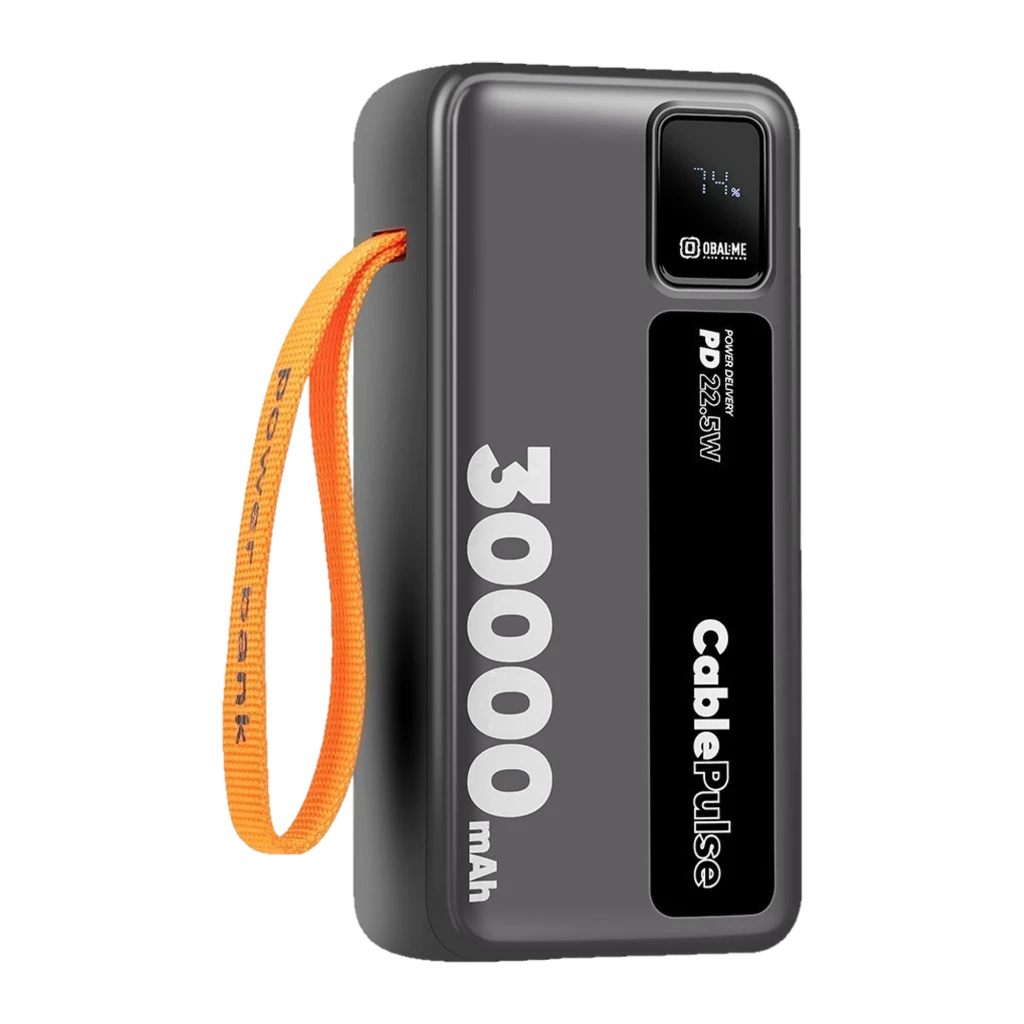 OBAL:ME CablePulse Powerbank 30000mAh 22,5W Negro Power Bank