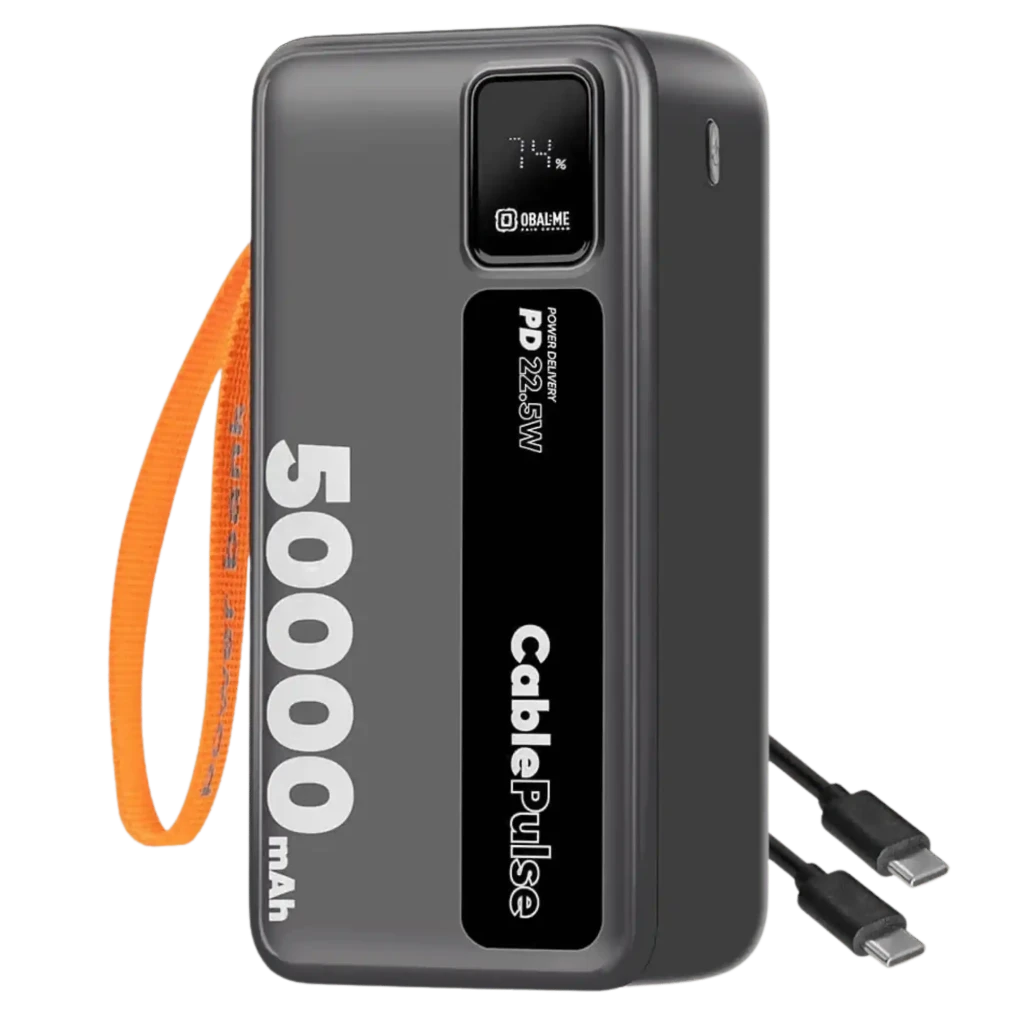 OBAL:ME CablePulse Powerbank 50000mAh 22,5W Negro Power Bank